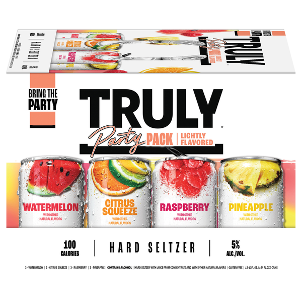 TRULY Party Pack Variety Pack Hard Seltzer - 12 pk