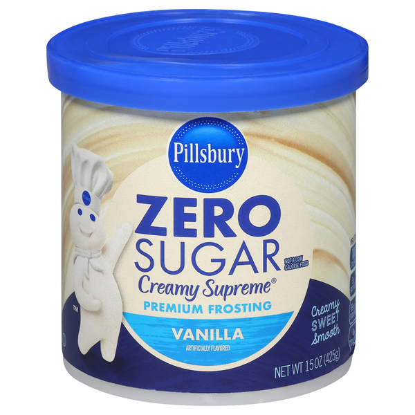 Pillsbury Zero Sugar Creamy Supreme Vanilla Frosting