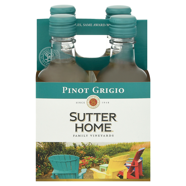 Sutter Home Pinot Grigio Wine - 4 pk