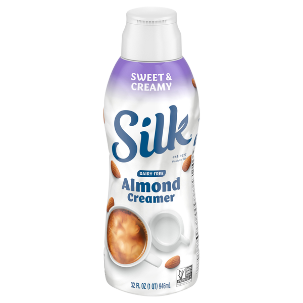 Silk Dairy Free Sweet & Creamy Flavored Almondmilk Coffee Creamer