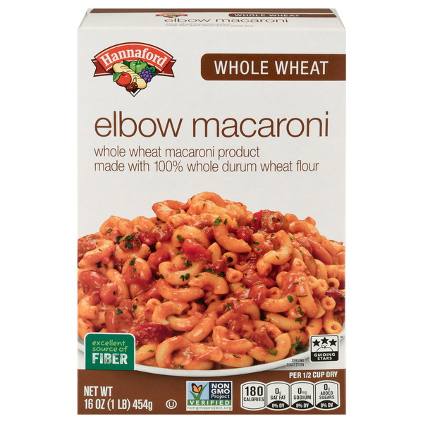 Hannaford Whole Grain Whole Wheat Elbow Macaroni Pasta
