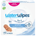 WaterWipes Sensitive+ 99.9% Water Based Newborn & Baby Wipes 60 ct ea 4 pk