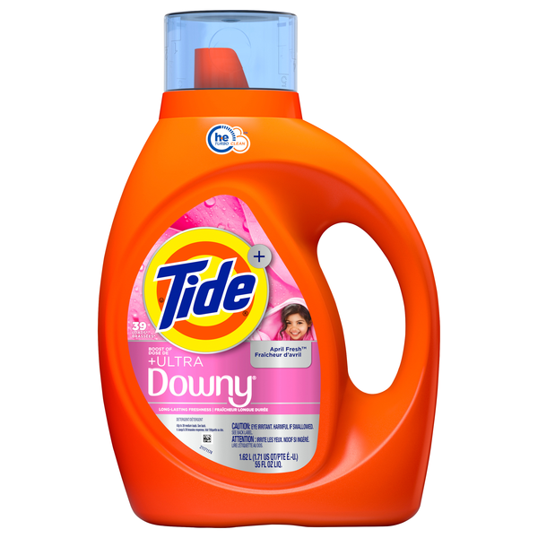 Tide Plus Boost of Ultra Downy April Fresh Scent Liquid Laundry Detergent