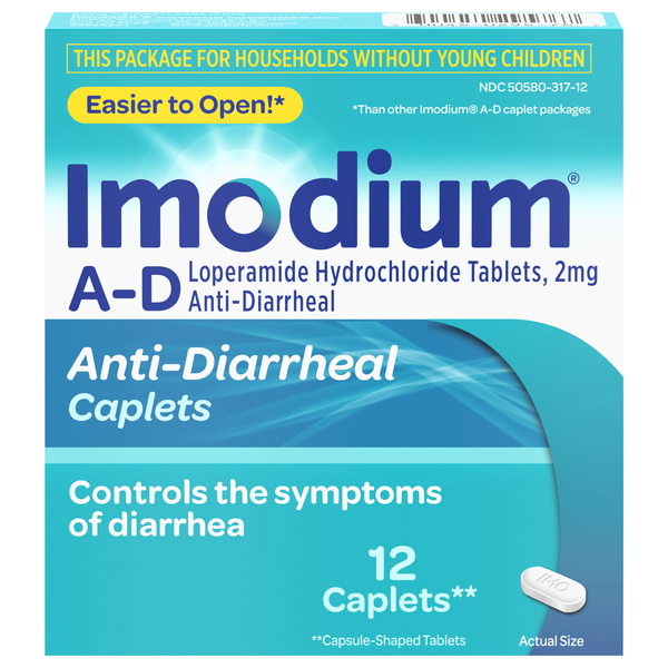 Imodium A-D Anti-Diarrheal 2 mg Caplets
