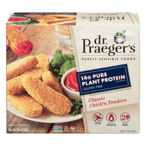 Save on Dr. Praeger's Pure Plant Protein Chick'n Tenders Classic Gluten