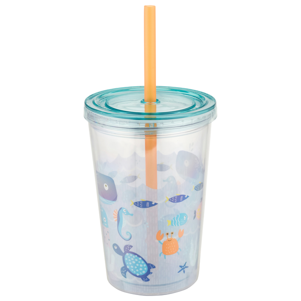 Smart Living Tumbler with Lid Sea Animals