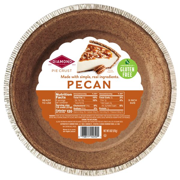 Diamond Pecan Pie Crust 9 Inch