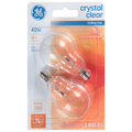 GE Ceiling Fan Light Bulbs Crystal Clear 40W