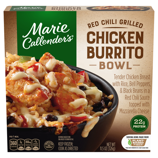 Marie Callender's Red Chili Grilled Chicken Burrito Bowl Frozen Meal