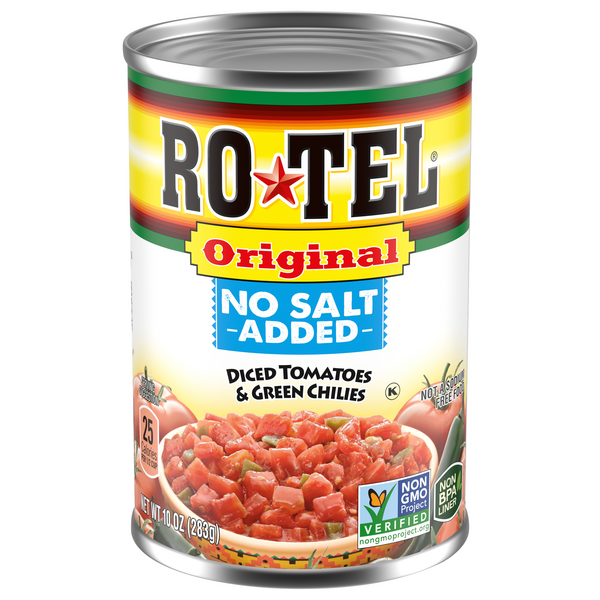 ROTEL No Salt Added Original Diced Tomatoes & Green Chilies