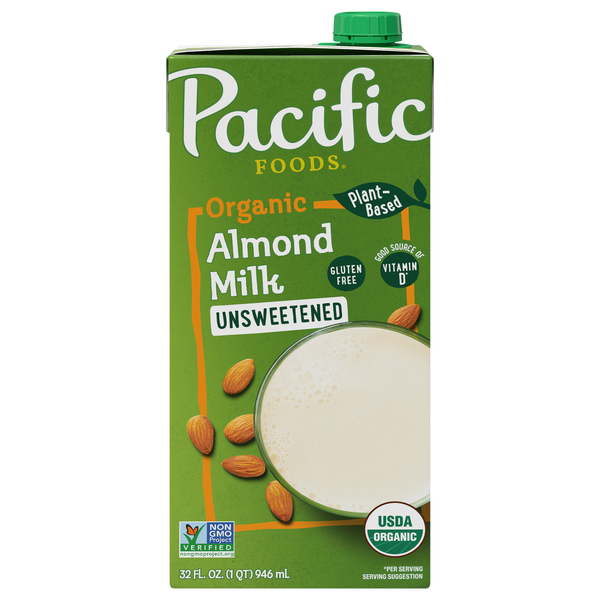 Pacific Foods Organic Unsweetened Almondmilk