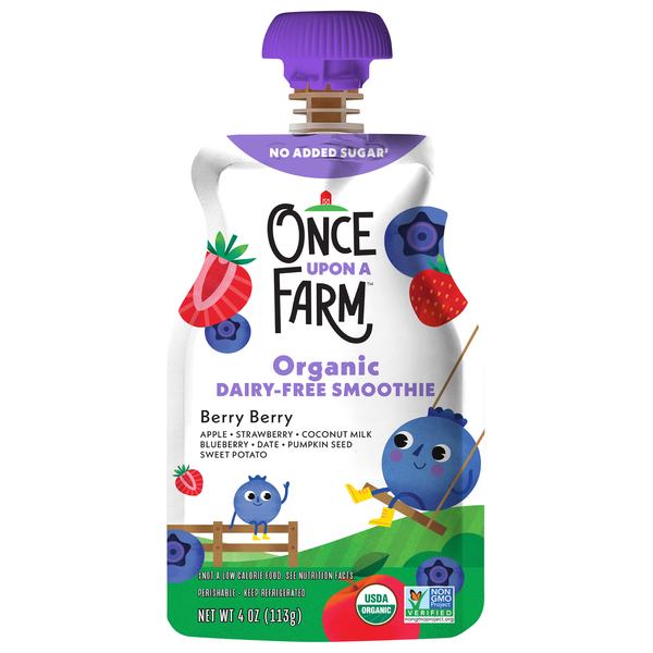 Once Upon A Farm Organic Dairy Free Berry Berry Smoothie