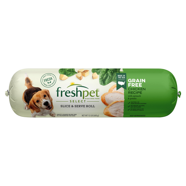 Save on Freshpet Select Refrigerated Dog Food Chicken Grain Free Slice