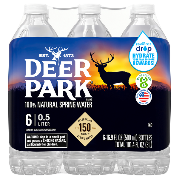Deer Park 100% Natural Spring Water - 6 pk
