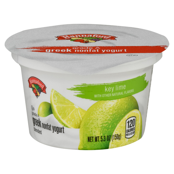 Hannaford Non Fat Key Lime Greek Yogurt Cup
