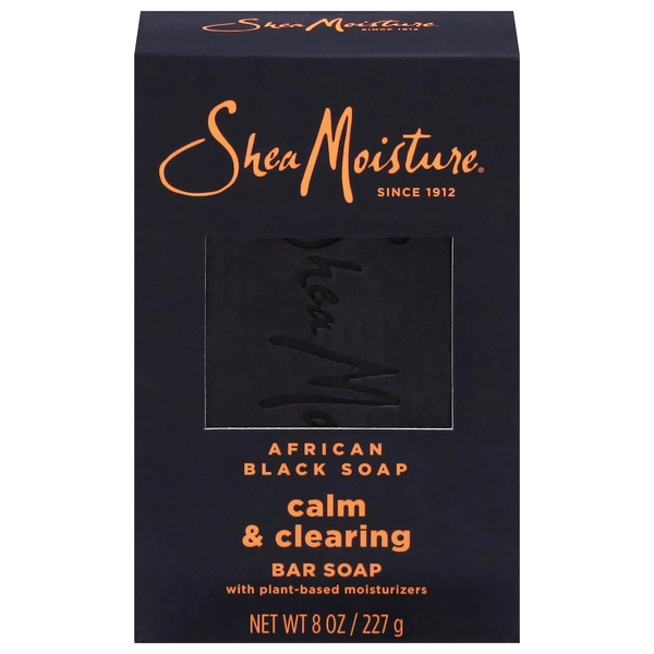 Shea Moisture Organic African Black Soap Bar w/Shea Butter Troubled Skin