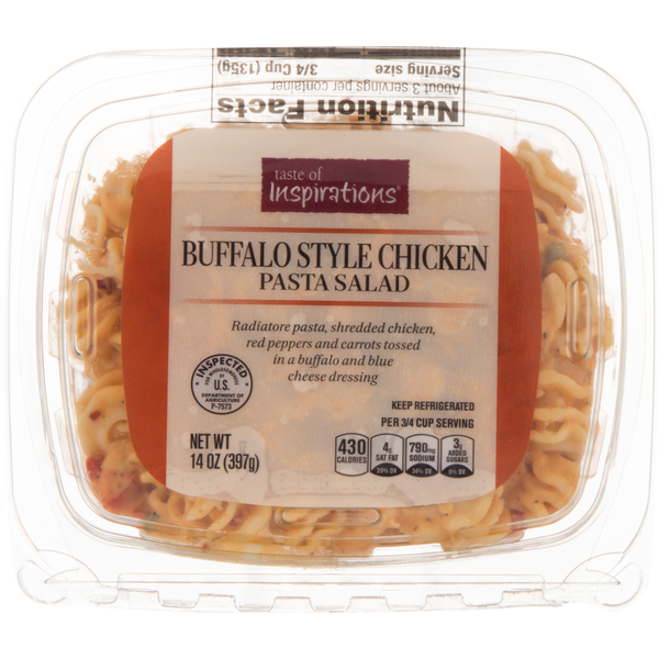 Taste of Inspirations Deli Buffalo Style Chicken Pasta Salad