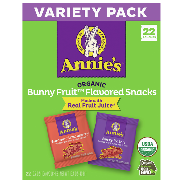 Save on Annie's Organic Variety Pack Bunny Fruit Flavored Snacks 22