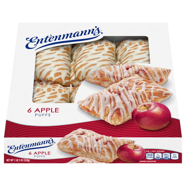 Entenmann's Apple Pastry Puffs - 6 ct