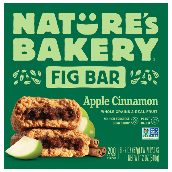 Nature's Bakery Apple Cinnamon Fig Bars - 6 ct