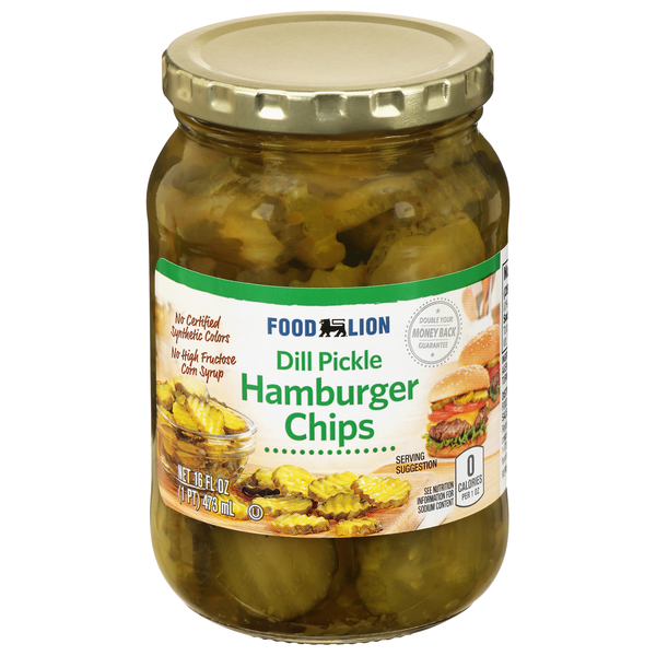 Food Lion Hamburger Dill Pickle Chips