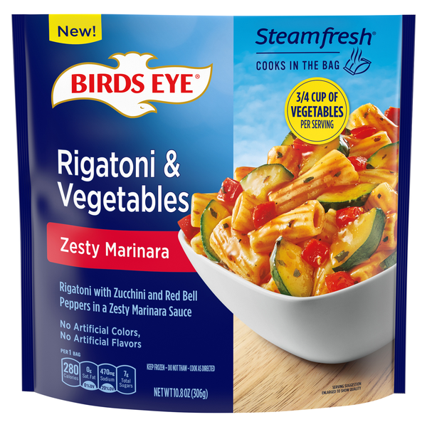 Birds Eye Steamfresh Zesty Marinara Rigatoni & Vegetables Frozen