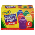 Crayola Classic Washable Project Paint - 6 ct