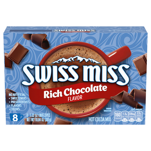 Swiss Miss Rich Chocolate Flavor Hot Cocoa Mix - 8 ct