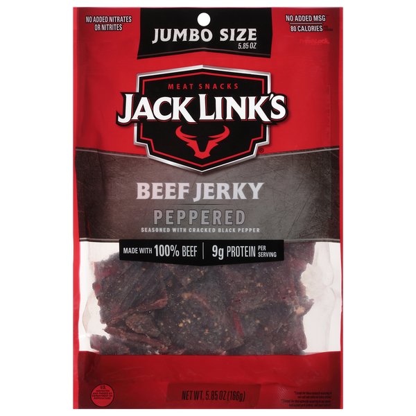 Save on Jack Link's Beef Jerky Peppered Jumbo Size Order Online Delivery Giant