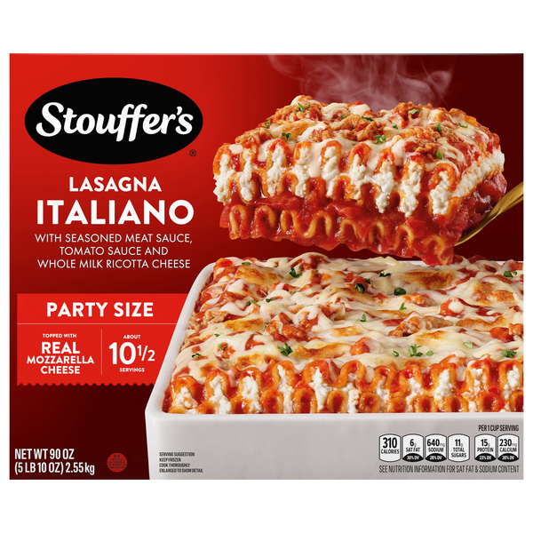 Stouffer's Lasagna Italiano Party Size Frozen Meal