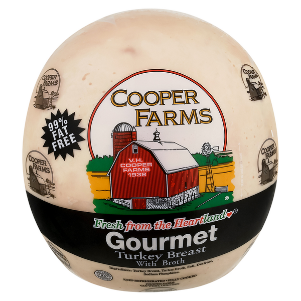 Save on Cooper Farms Gourmet Deli Turkey Breast with Broth (Regular