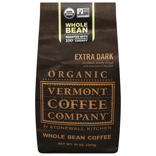 Vermont Coffee Company Organic Extra Dark Roast Whole Bean Coffee