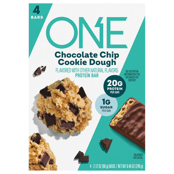 ONE Gluten Free Chocolate Chip Cookie Dough 20g Protein Bars - 4 ct