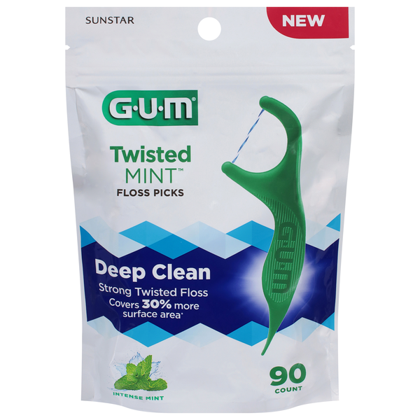 GUM Twisted Mint Floss Picks