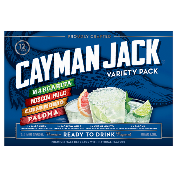 Cayman Jack Cocktails Variety Pack - 12 pk