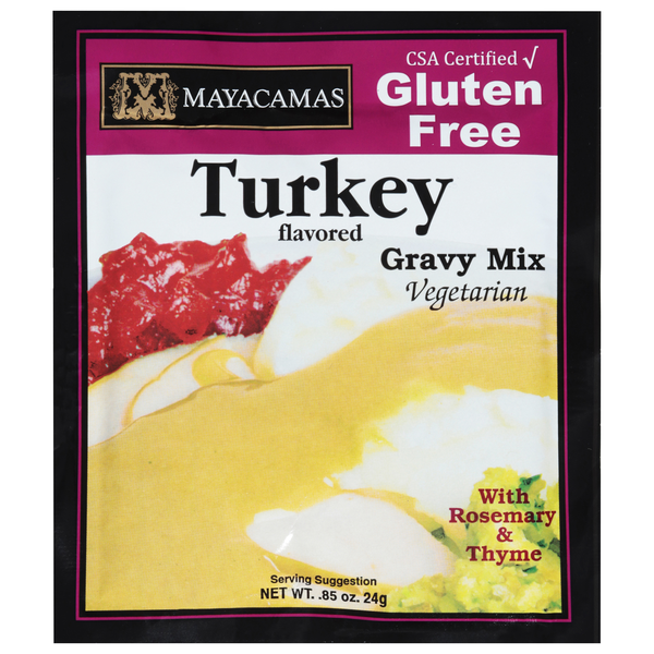 Mayacamas Gluten Free Vegetarian Turkey Flavored Gravy Mix Packet