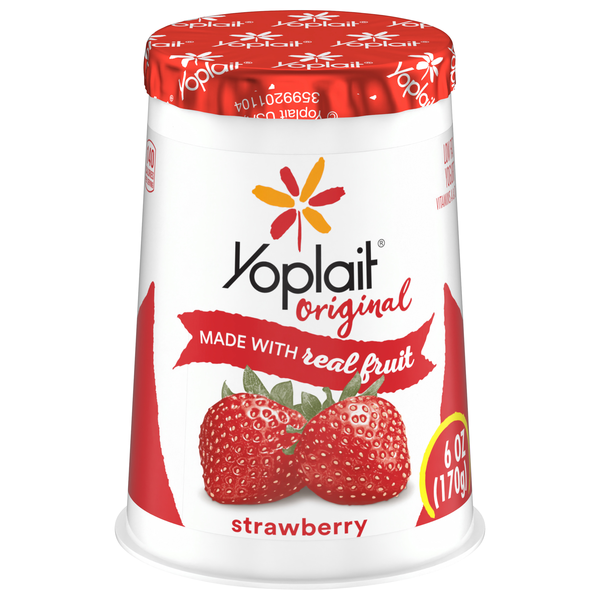 Yoplait Original Low Fat Strawberry Yogurt Cup