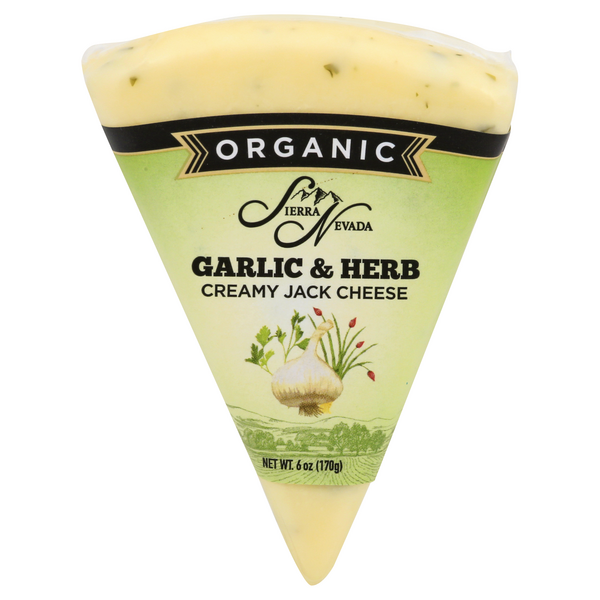 Sierra Nevada Organic Garlic & Herb Jack Cheese Wedge