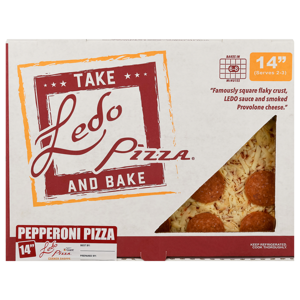 Ledo Pizza Take & Bake Pepperoni 14 Inch