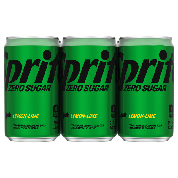 Sprite Zero Sugar Lemon Lime Soda Mini - 6 pk