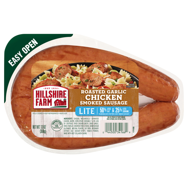 Hillshire Farm Roasted Garlic Chicken Smoked Sausage Rope
