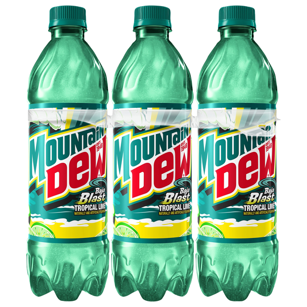 Mtn Dew Baja Blast Soda - 6 pk
