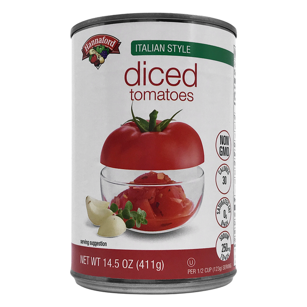 Hannaford Italian Style Diced Tomatoes