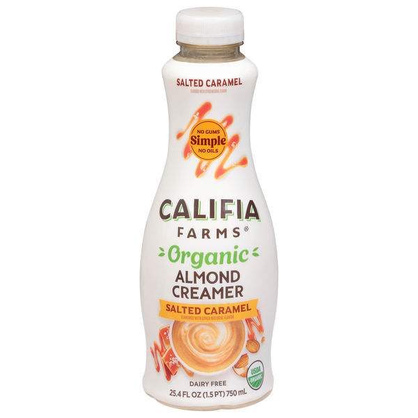 Califia Farms Organic Dairy Free Salted Caramel Almond Coffee Creamer