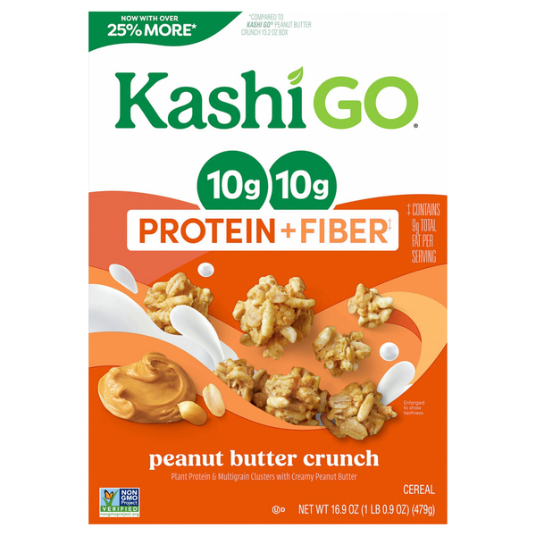 Kashi GO Protein + Fiber Peanut Butter Crunch Cereal
