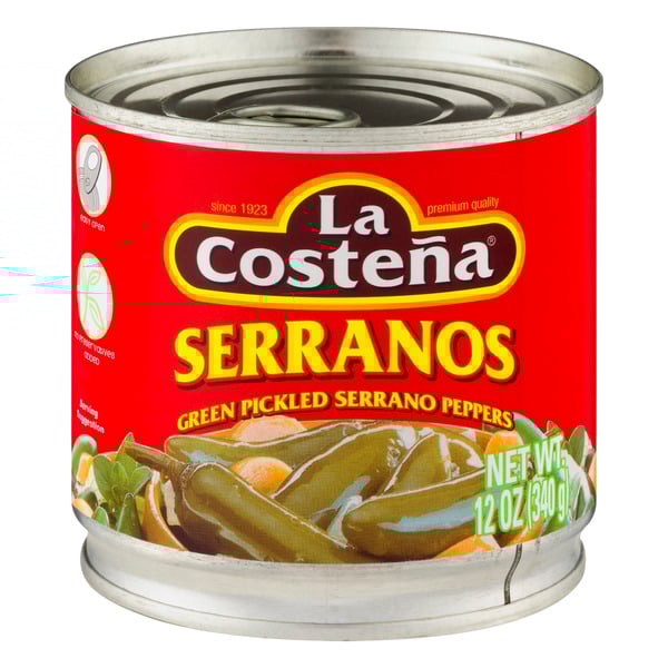 La Costena Green Pickled Serrano Peppers