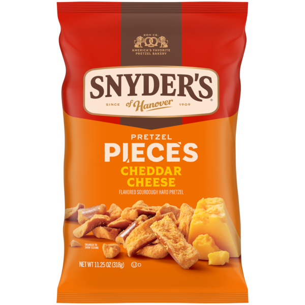 Snyder's of Hanover Cheddar Cheese Flavored Pretzel Pieces