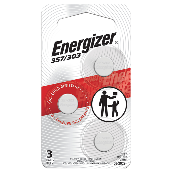 Energizer 357 Silver Oxide Batteries 1.55V