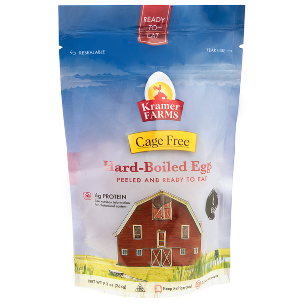 Kramer Farms Cage Free Hard-Boiled Eggs - 6 ct