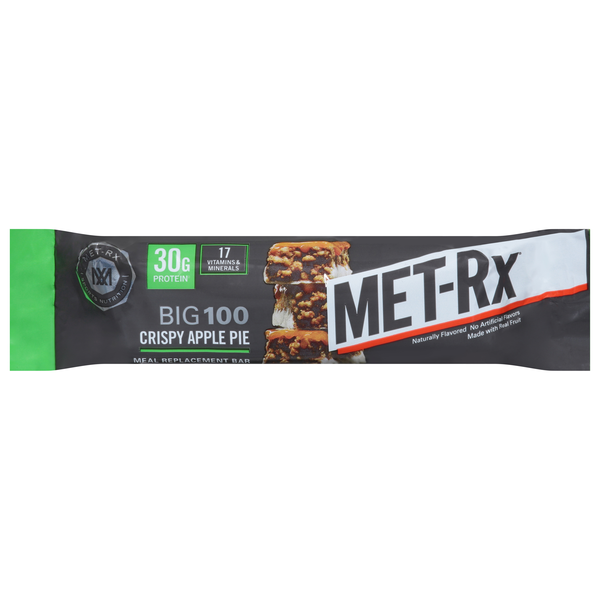 MET-Rx Big 100 Crispy Apple Pie 31g Protein Meal Replacement Bar